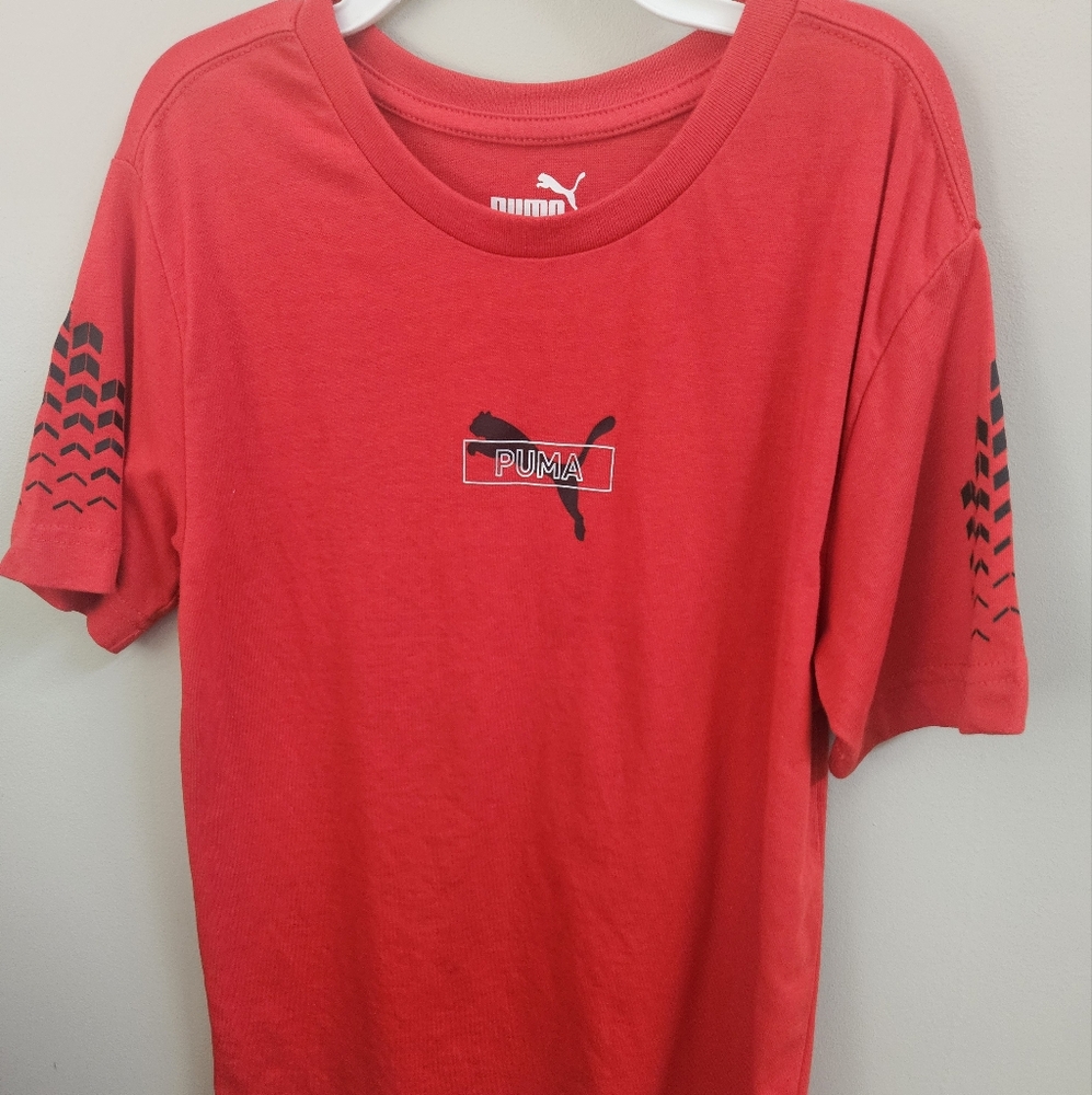 Puma Kids Red Short Sleeve Tee